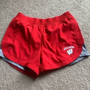 Wisconsin running shorts